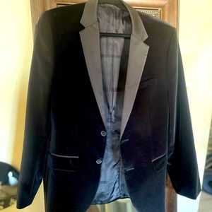 Hugo boss black velvet coat